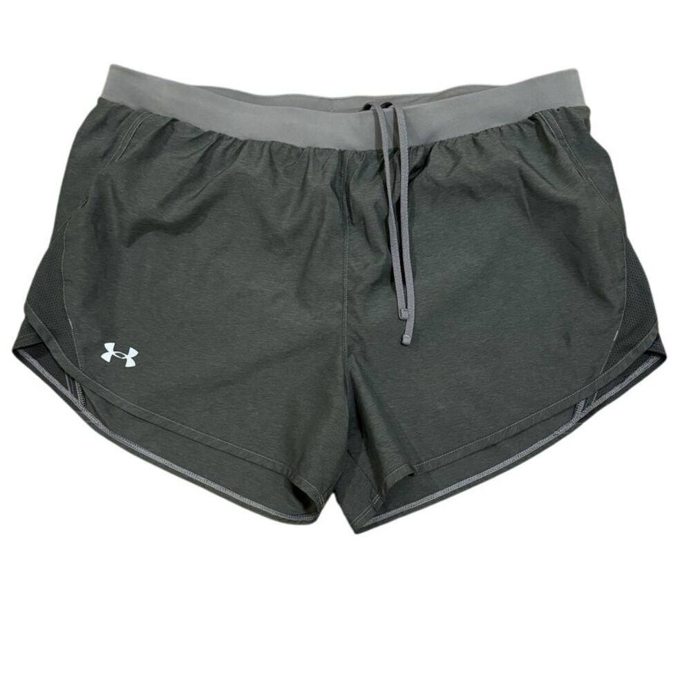Under Armour Heatgear Women's Gray Loose Elastic Waist Athletic Short Size XL